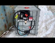 Обзор на Мобильную мини АЗС из еврокуба для ДТ 12 вольт с фильтрами