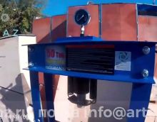 Гидравлический пресс 50т для сто TS0500F-6 с ручным насосом и ножной педалью