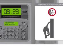 Калибровка на колонке Piusi Cube MC