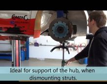 Видеообзор - Стойка гидравлическая г/п 525 кг. Compac TJ525