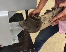 KraftWell KRW300 клепальный станок в действии