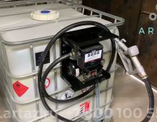 ВИДЕО обзор мини АЗС из еврокуба с заправочным узлом 220 вольт