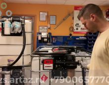 Видеообзор товара Мини АЗС для бензина 12 вольт с фильтрами, автоматическим пистолетом с тонким носиком и счетчиком Artaz F23-12-19